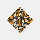 Geometrische Blätter für die Retro-Ebene Serviette (Ecke)