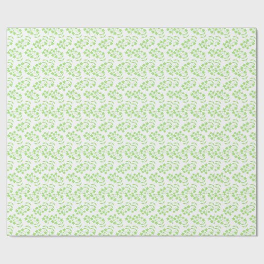 Geometrische Blätter Geschenkpapier (Flach)