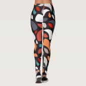 geometrische Blätter Leggings (Rückseite)