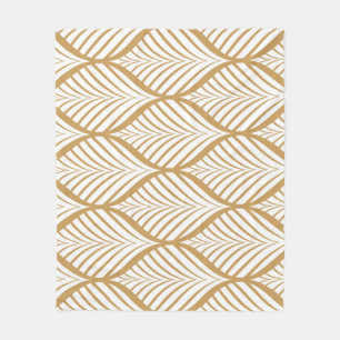 Geometrische Blätter Vintage nahtlose Illustration Fleecedecke