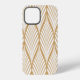 Geometrische Blätter Vintage nahtlose Illustration iPhone 12 Hülle
