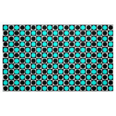 Geometrische blaue schwarze Punkte Stoff (Fat Quarter (45,7 x 55,9 cm))