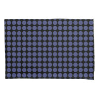 Geometrische blaue Tupfen auf irgendeiner Farbe