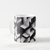 Geometrische Bliss - 3D Texturierte Tasse (Vorderseite Links)