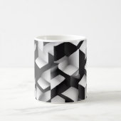 Geometrische Bliss - 3D Texturierte Tasse (Mittel)