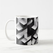 Geometrische Bliss - 3D Texturierte Tasse (Links)