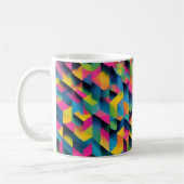 Geometrische Bliss - 3D Texturierte Tasse (Links)