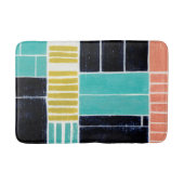 Geometrische Blöcke Badematte (Vorderseite)