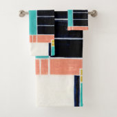 Geometrische Blöcke Badhandtuch Set (Insitu)