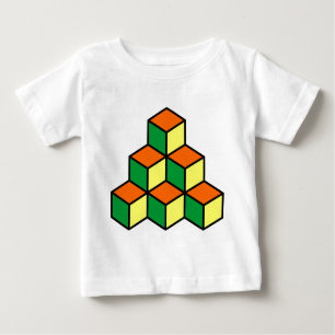 Geometrische Blöcke - Gelb und Gelb, grün Baby T-shirt