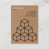 Geometrische Blöcke - Karte (Rückseite)