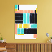 Geometrische Blöcke Leinwanddruck (Insitu (Wohnzimmer))