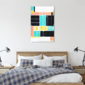 Geometrische Blöcke Leinwanddruck (Insitu (Schlafzimmer))