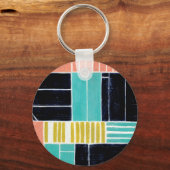 Geometrische Blöcke Schlüsselanhänger (Vorderseite)