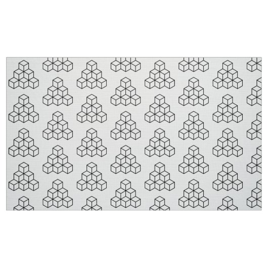 Geometrische Blöcke - Schwarz Stoff (Fat Quarter (45,7 x 55,9 cm))
