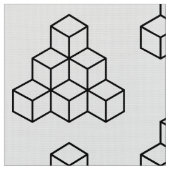 Geometrische Blöcke - Schwarz Stoff (Nahaufnahme)