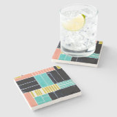 Geometrische Blöcke Steinuntersetzer (Seitenansicht)