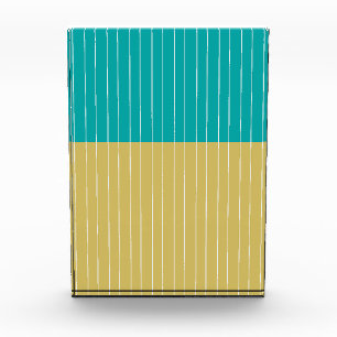 geometrische Blöcke und Linien, gelb blau