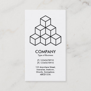 Geometrische Blöcke Visitenkarte