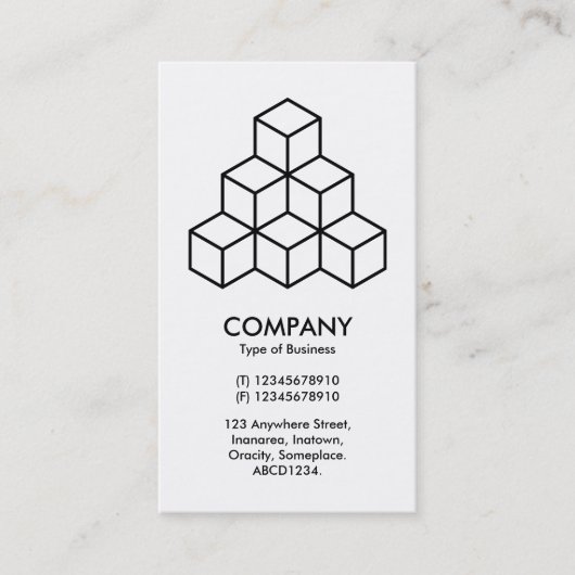Geometrische Blöcke Visitenkarte (Vorderseite)