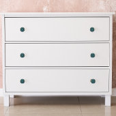 Geometrische Blues Keramikknauf