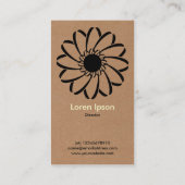 Geometrische Blume 01 - Karte (Rückseite)