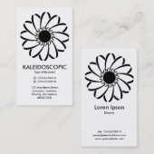 Geometrische Blume 01 Visitenkarte (Vorne/Hinten)