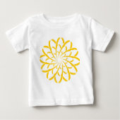 Geometrische Blume 02 Baby T-shirt (Vorderseite)