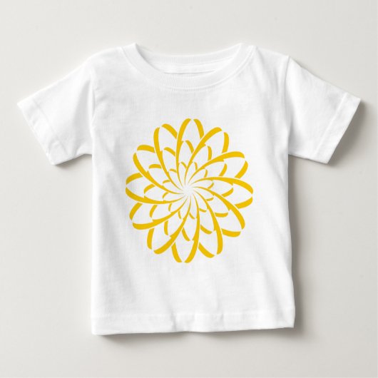 Geometrische Blume 02 Baby T-shirt (Vorderseite)