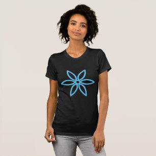 Geometrische Blume 02 - Sky Blue T-Shirt