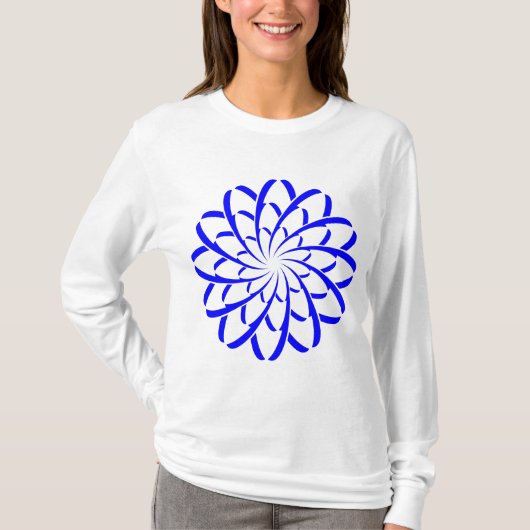 Geometrische Blume 02 T-Shirt (Vorderseite)