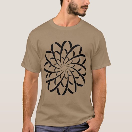 Geometrische Blume 02 T-Shirt (Vorderseite)