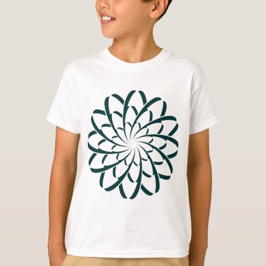 Geometrische Blume 02 T-Shirt (Vorderseite)