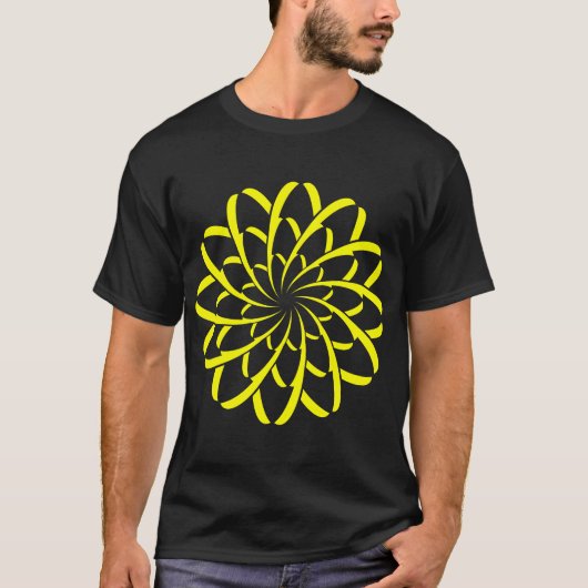 Geometrische Blume 02 T-Shirt (Vorderseite)