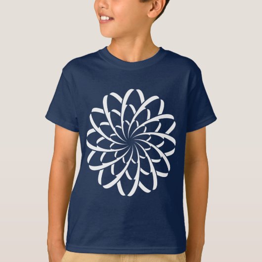 Geometrische Blume 02 T-Shirt (Vorderseite)