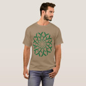 Geometrische Blume 02 T-Shirt (Vorne ganz)