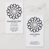 Geometrische Blume 02 Visitenkarte (Vorne/Hinten)