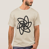 Geometrische Blume 05 - Schwarz T-Shirt (Vorderseite)