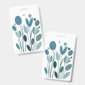 Geometrische Blume Ausweis (Vorder- & Rückseite)