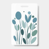 Geometrische Blume Ausweis (Rückseite)