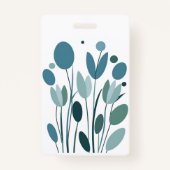 Geometrische Blume Ausweis (Rückseite)