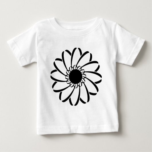 Geometrische Blume Baby T-shirt (Vorderseite)