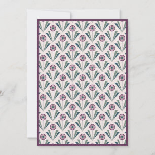 Geometrische Blume Feiertagskarte