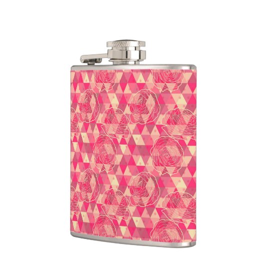 geometrische Blume Flachmann (Links)