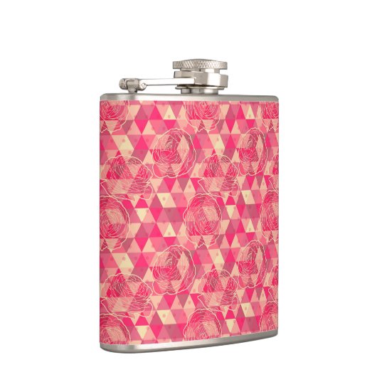 geometrische Blume Flachmann (Rechts)