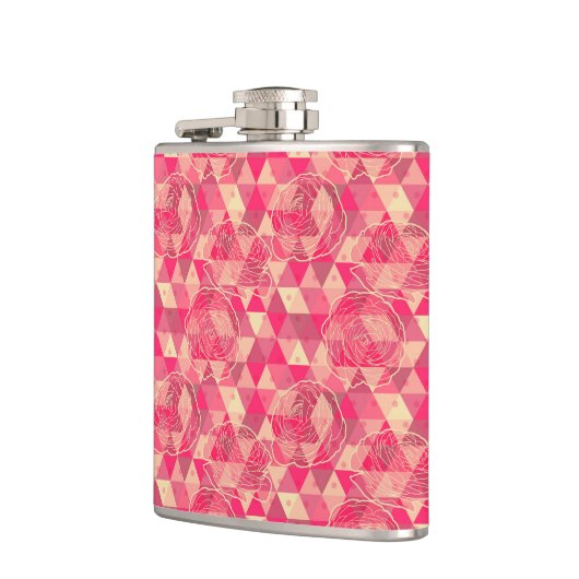 geometrische Blume Flachmann (Links)