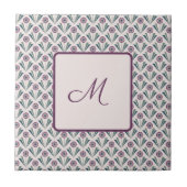 Geometrische Blume Fliese (Vorderseite)