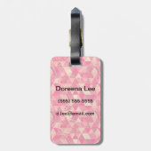 geometrische Blume Gepäckanhänger (Rückseite vertikal)