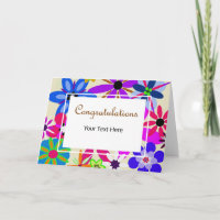 Geometrische Blume Glückwünsche