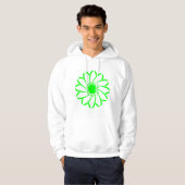 Geometrische Blume Hoodie (Vorne ganz)